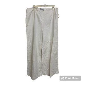 Wide-Leg Trousers—Linen Blend